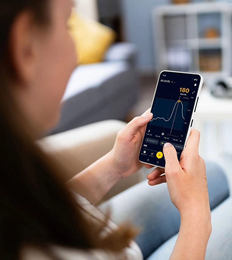 Pastaアプリの操作画面