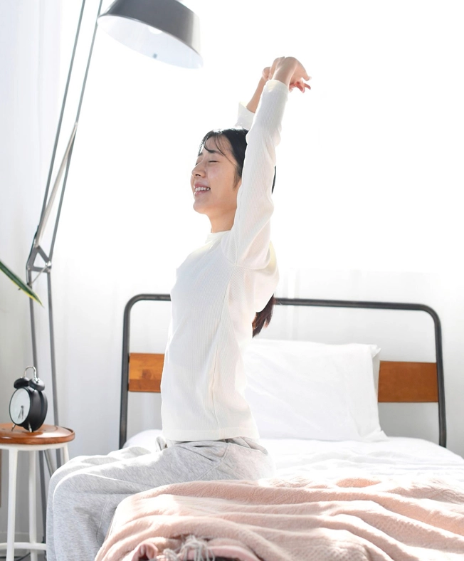 健康的な生活を送る女性